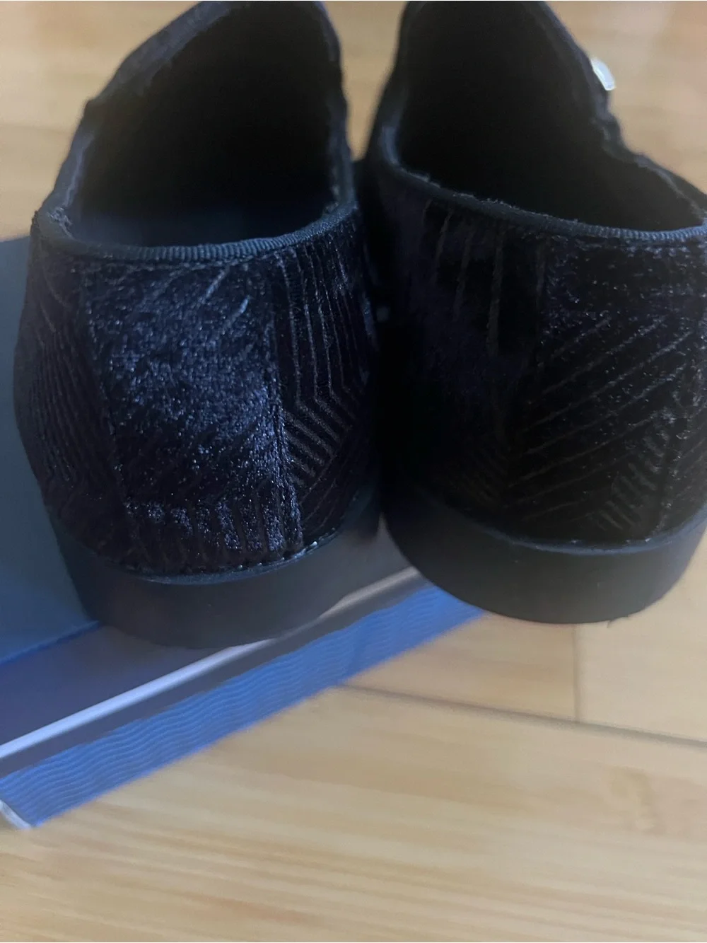 Easy Strider Boys Velvet Loafers Size 6 Black Tuxedo Dress Shoes Formal 8060-BK